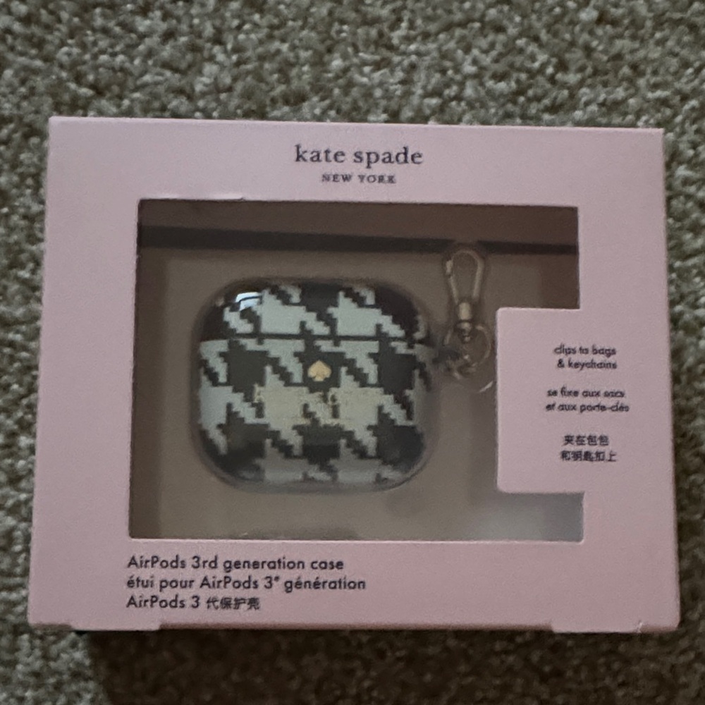 Kate Spade Houndstooth AirPods Case